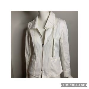 White Jacket with Zipper